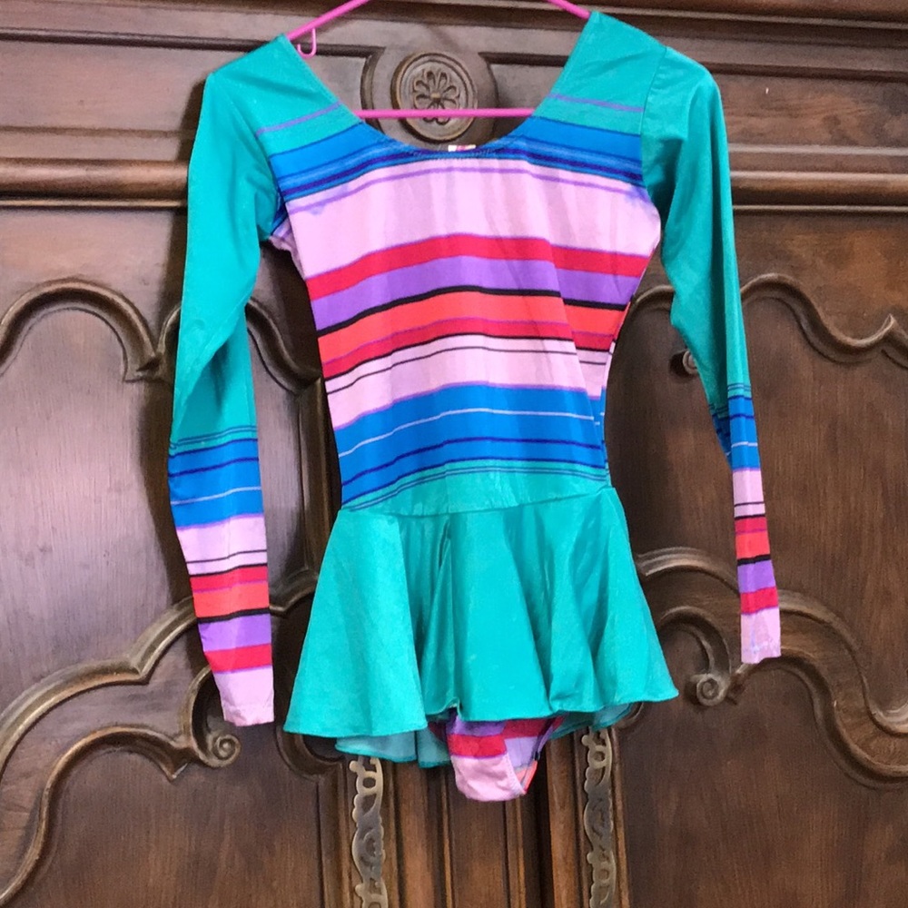 Vintage 80’s Figure Skating Ice Skating Leotard Halloween Costume